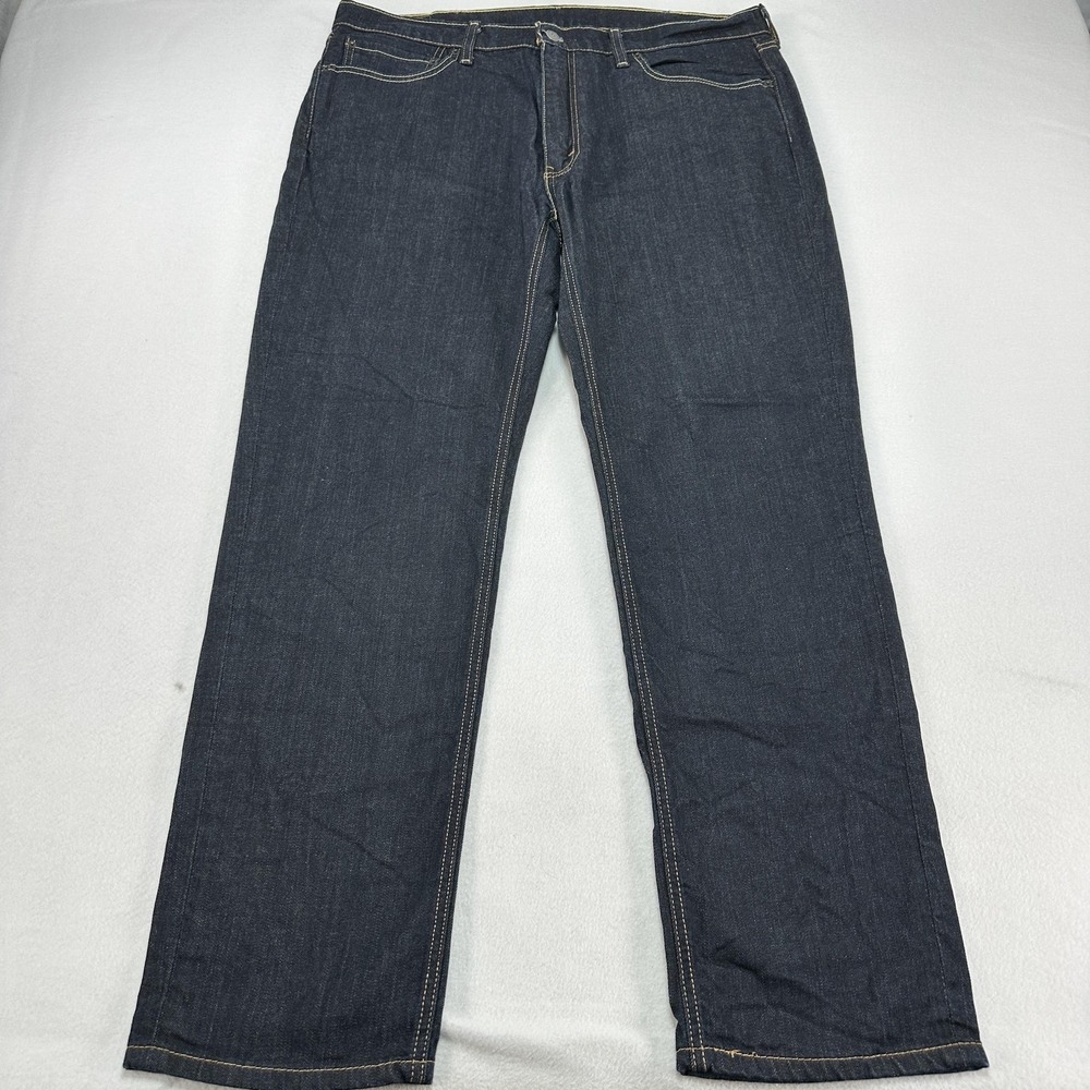Levi's 541 Jeans Mens 38x32 Blue Athletic Tapered Stretch Denim Dark Wash Casual